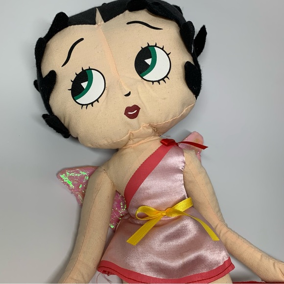 Vintage 2004 PINK CUPID BETTY BOOP
Collectible 16" Large Plush Toy Doll King - Picture 10 of 13